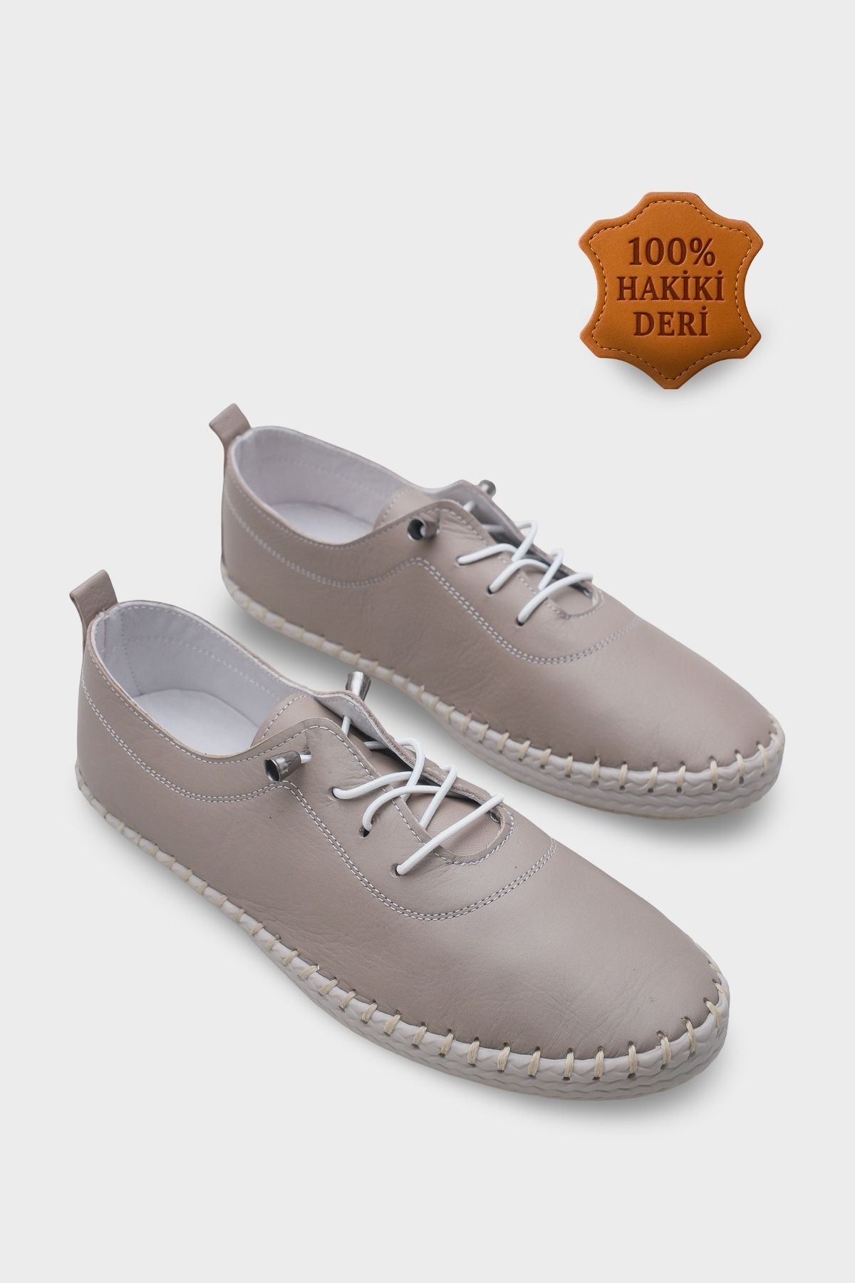Fina Hakiki Deri Soft Konfor Tabanlı Kadın Sneaker