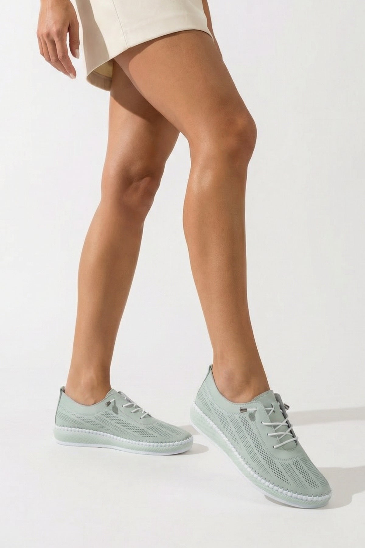 Torrie Hakiki Deri Soft Konfor Tabanlı Kadın Sneaker