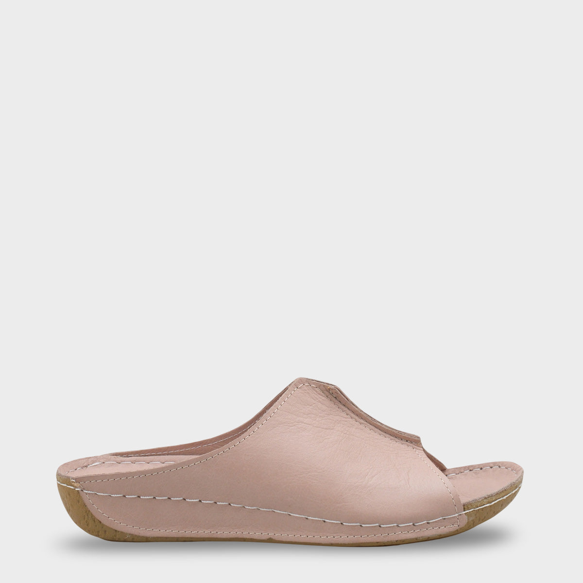 Marielle Hakiki Deri Soft Konfor Kadın Terlik