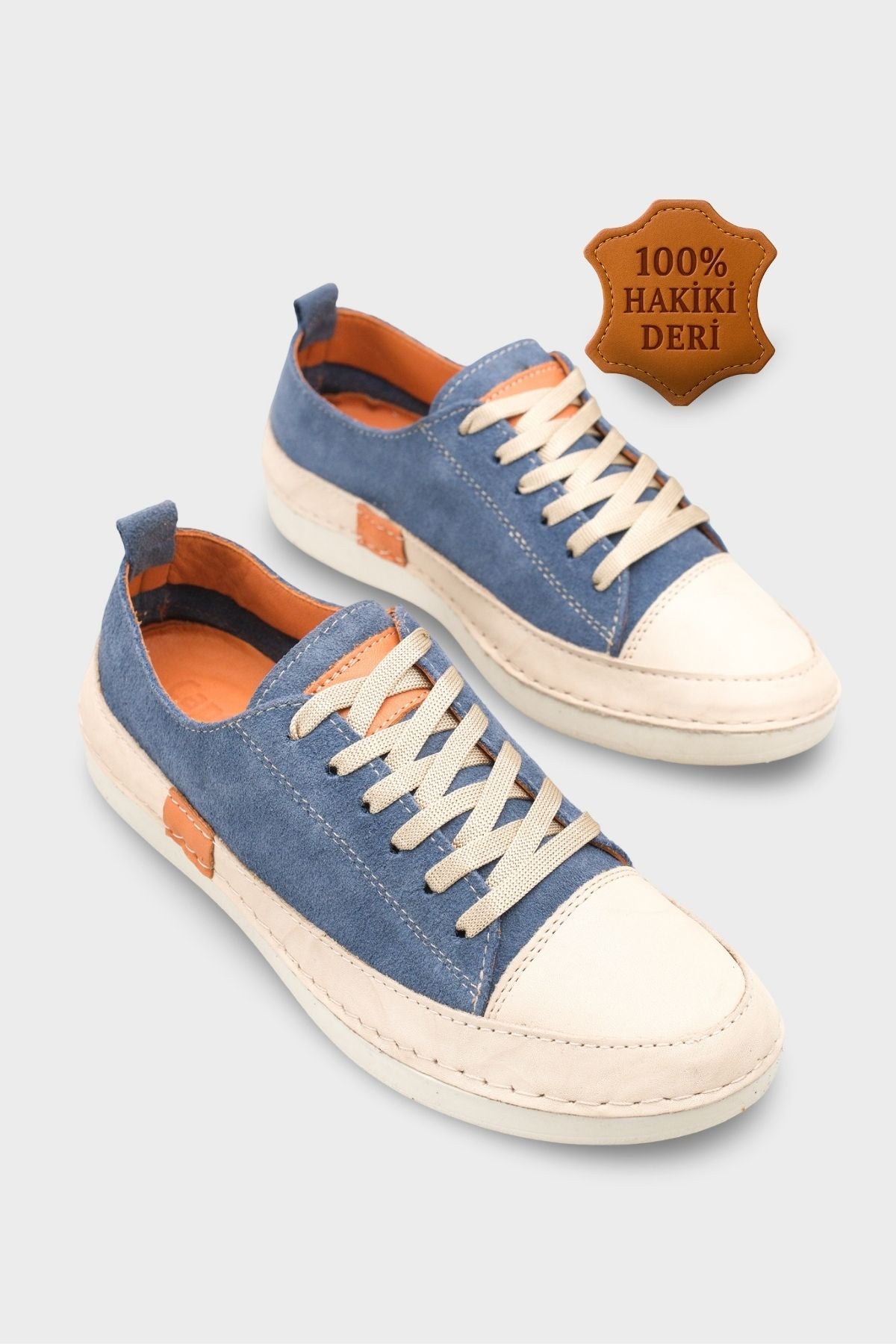 Susette Hakiki Deri Soft Konfor Kadın Sneaker Spor Ayakkabı