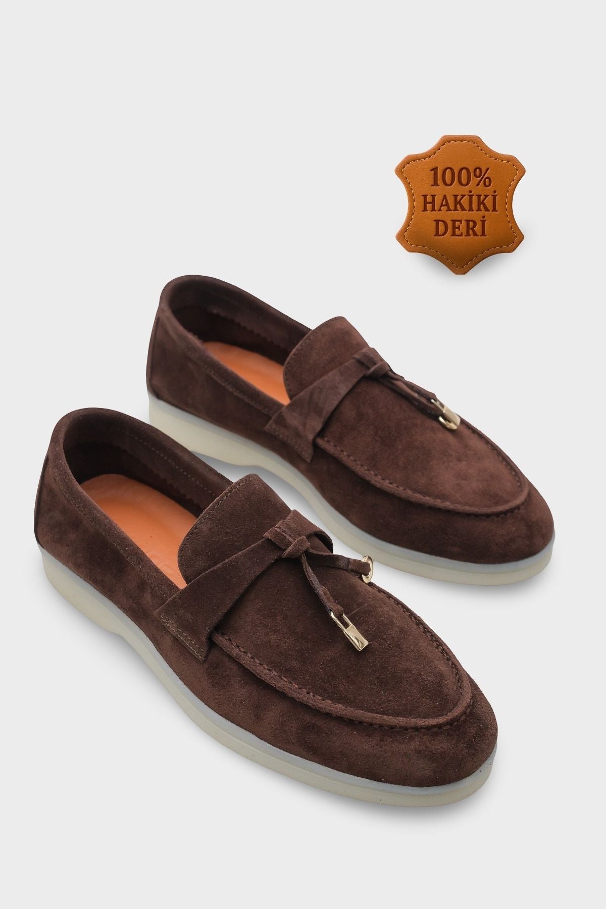 Vikki Hakiki Deri Kadın Loafer