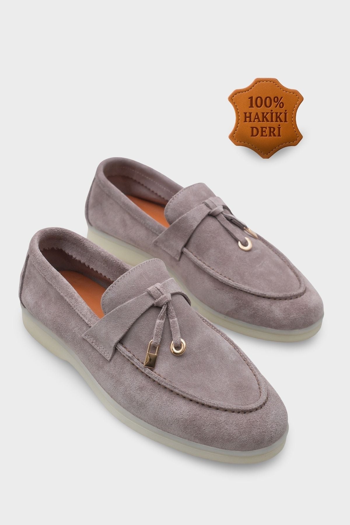 Vikki Hakiki Deri Kadın Loafer