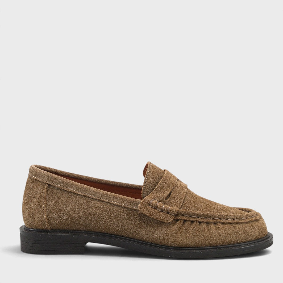 Dotti Hakiki Deri Süet Kadın Loafer Ayakkabı