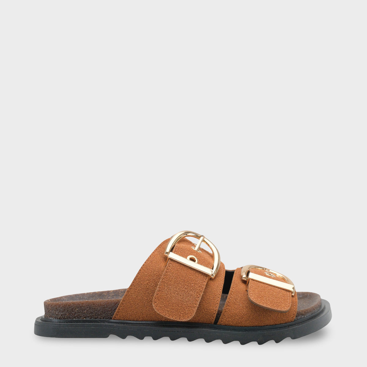 Zelda Düz Topuklu Metal Tokalı Konfor Kadın Terlik