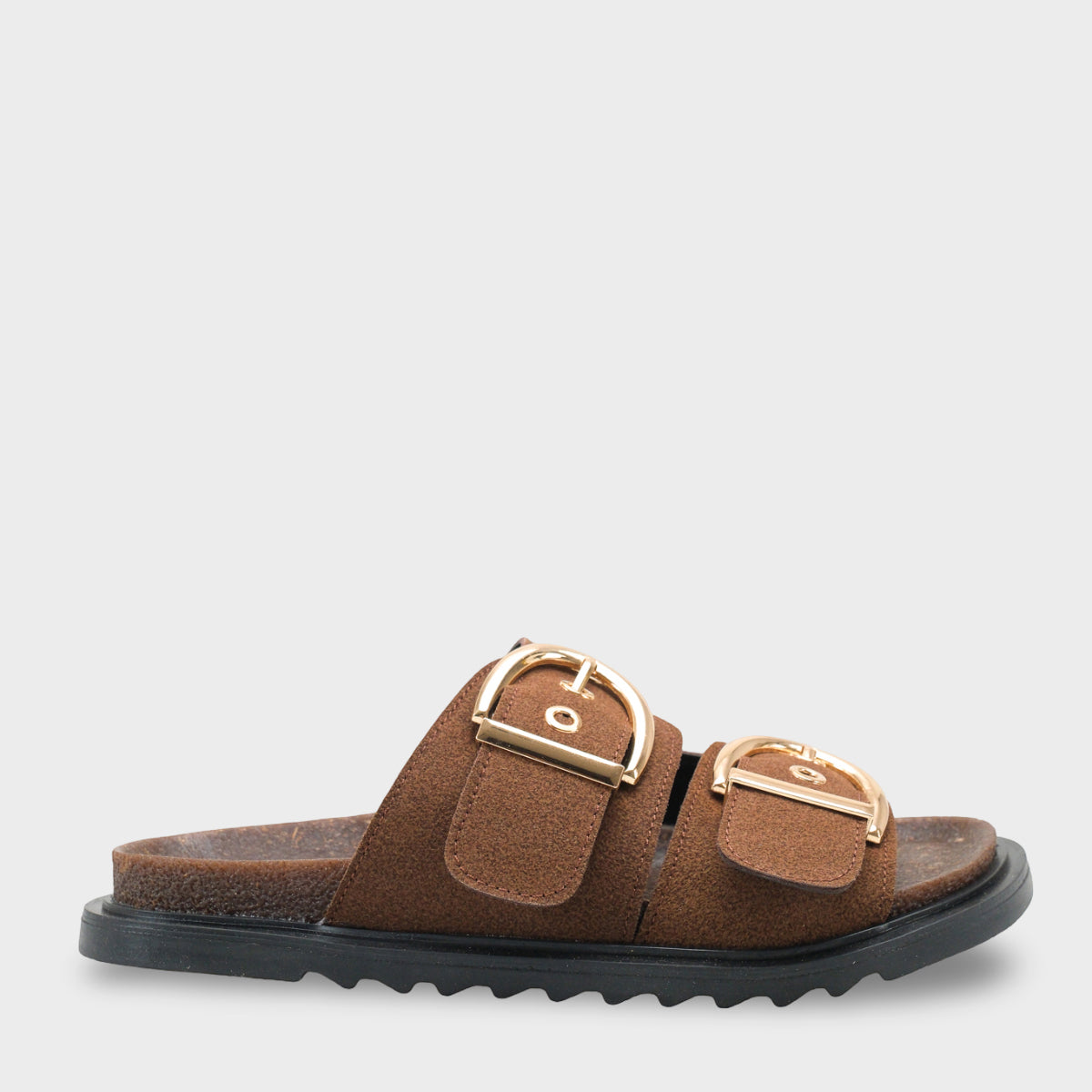 Zelda Düz Topuklu Metal Tokalı Konfor Kadın Terlik