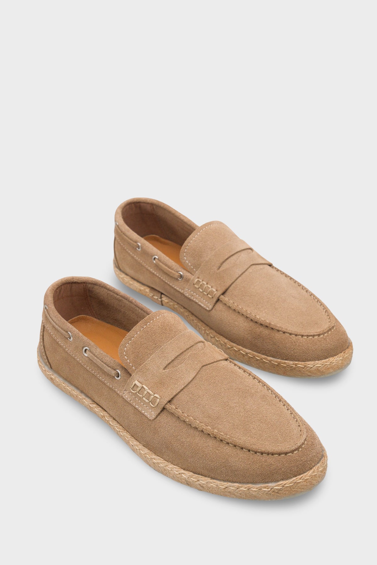 Aube Hakiki Deri Süet İçi Hakiki Deri Astarlı Erkek Loafer Ayakkabı