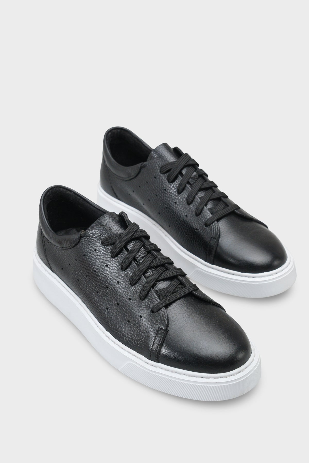 Chaim Hakiki Deri Erkek Günlük Şık Spor Ayakkabı Sneaker