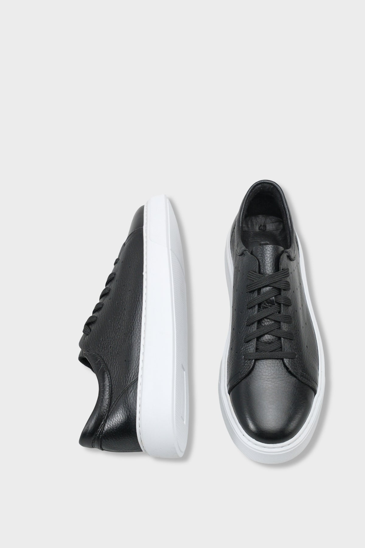 Chaim Hakiki Deri Erkek Günlük Şık Spor Ayakkabı Sneaker