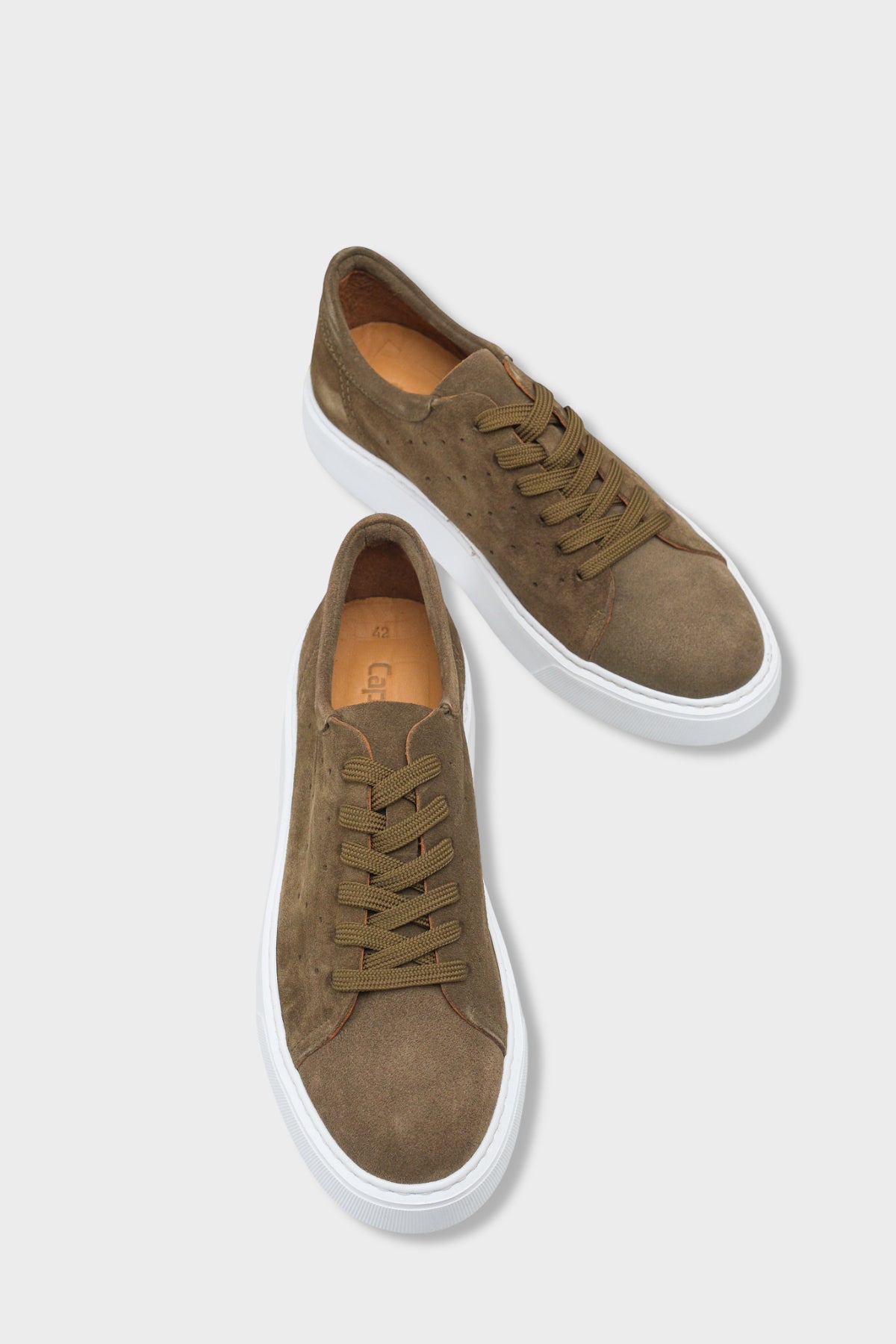 Chaim Hakiki Deri Erkek Günlük Şık Spor Ayakkabı Sneaker