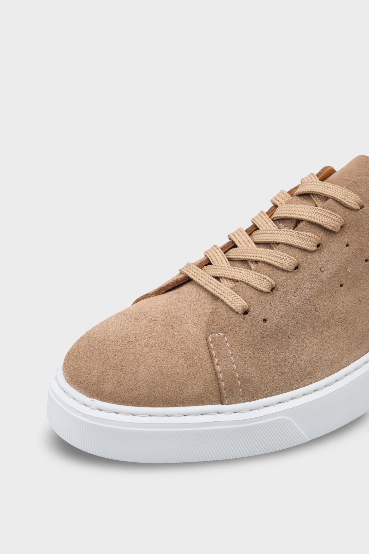 Chaim Hakiki Deri Erkek Günlük Şık Spor Ayakkabı Sneaker