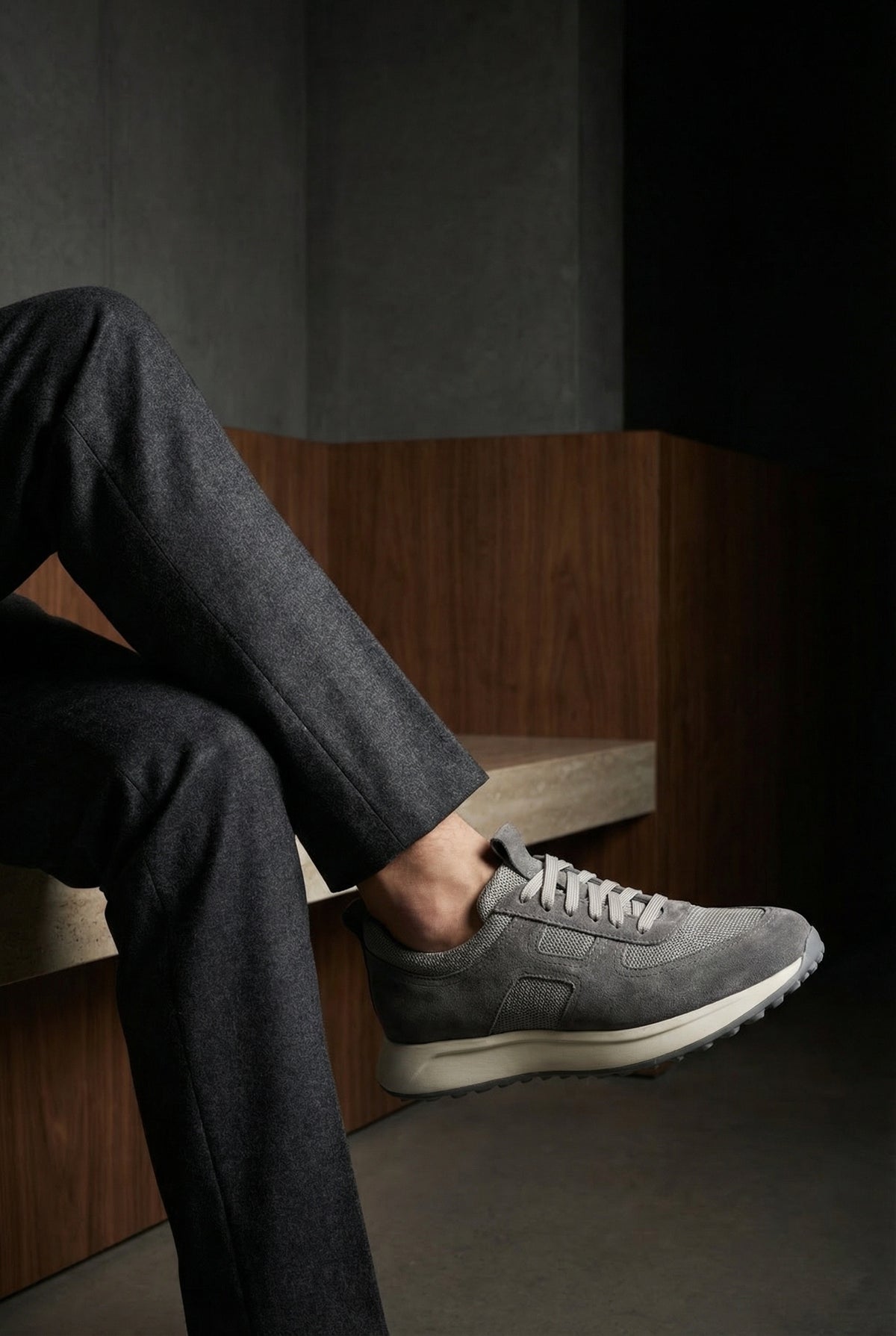 Rollo Hakiki Deri Süet Erkek Günlük Şık Spor Ayakkabı Sneaker