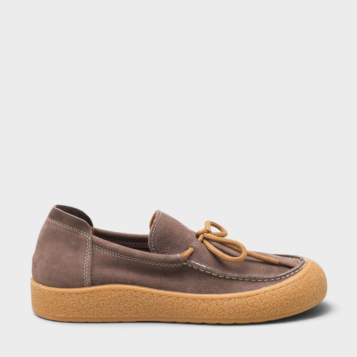 Gabi Hakiki Nubuk Deri Konfor Kadın Loafer Ayakkabı