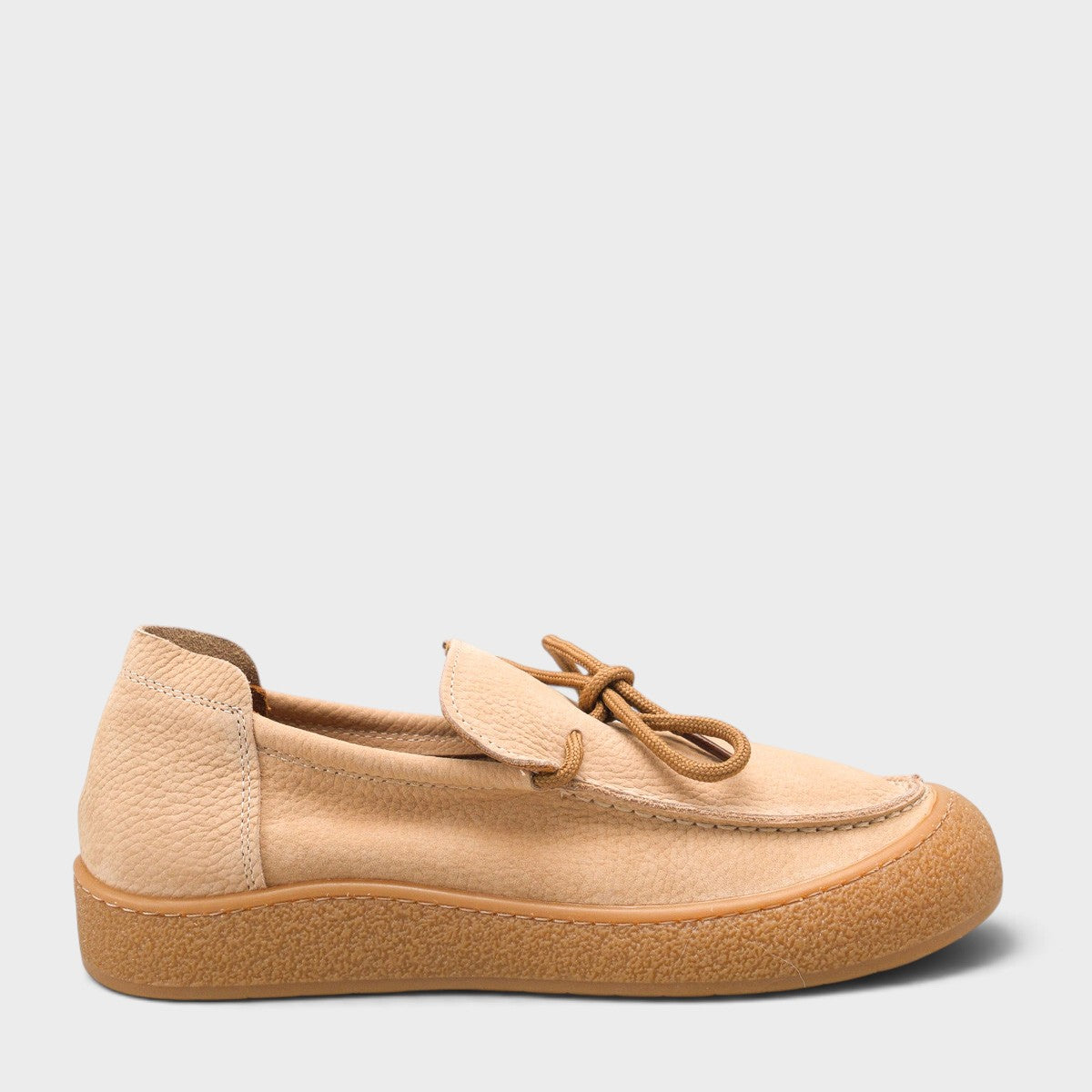Gabi Hakiki Nubuk Deri Konfor Kadın Loafer Ayakkabı