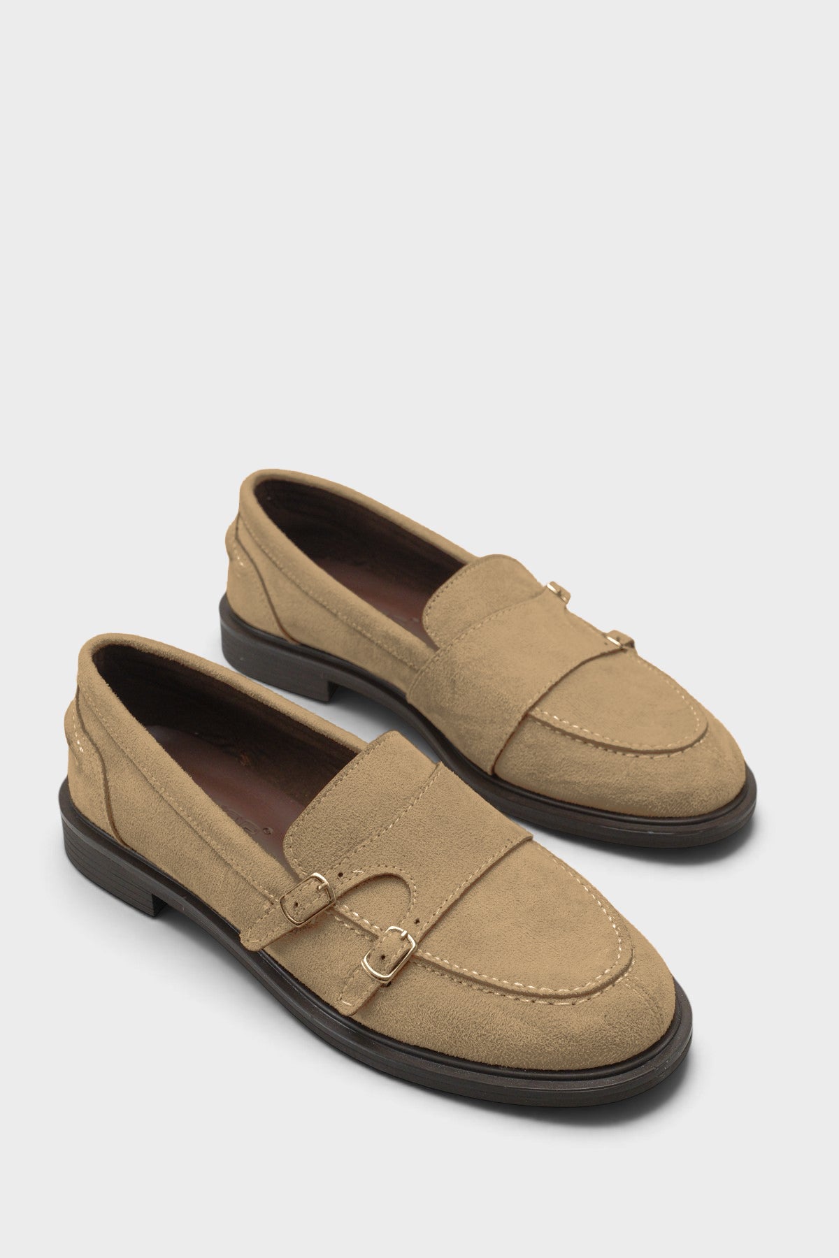 Stephine Çift Tokalı Kadın Loafer Ayakkabı