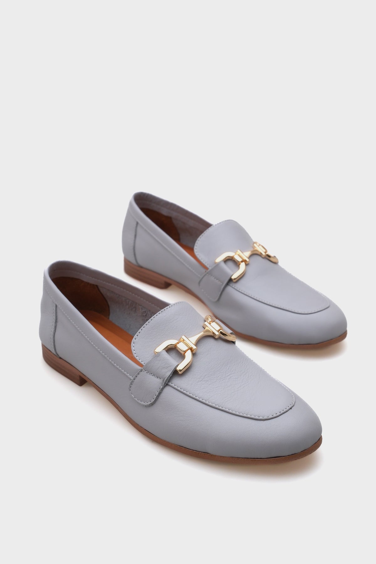 Cally Hakiki Deri Kadın Loafer