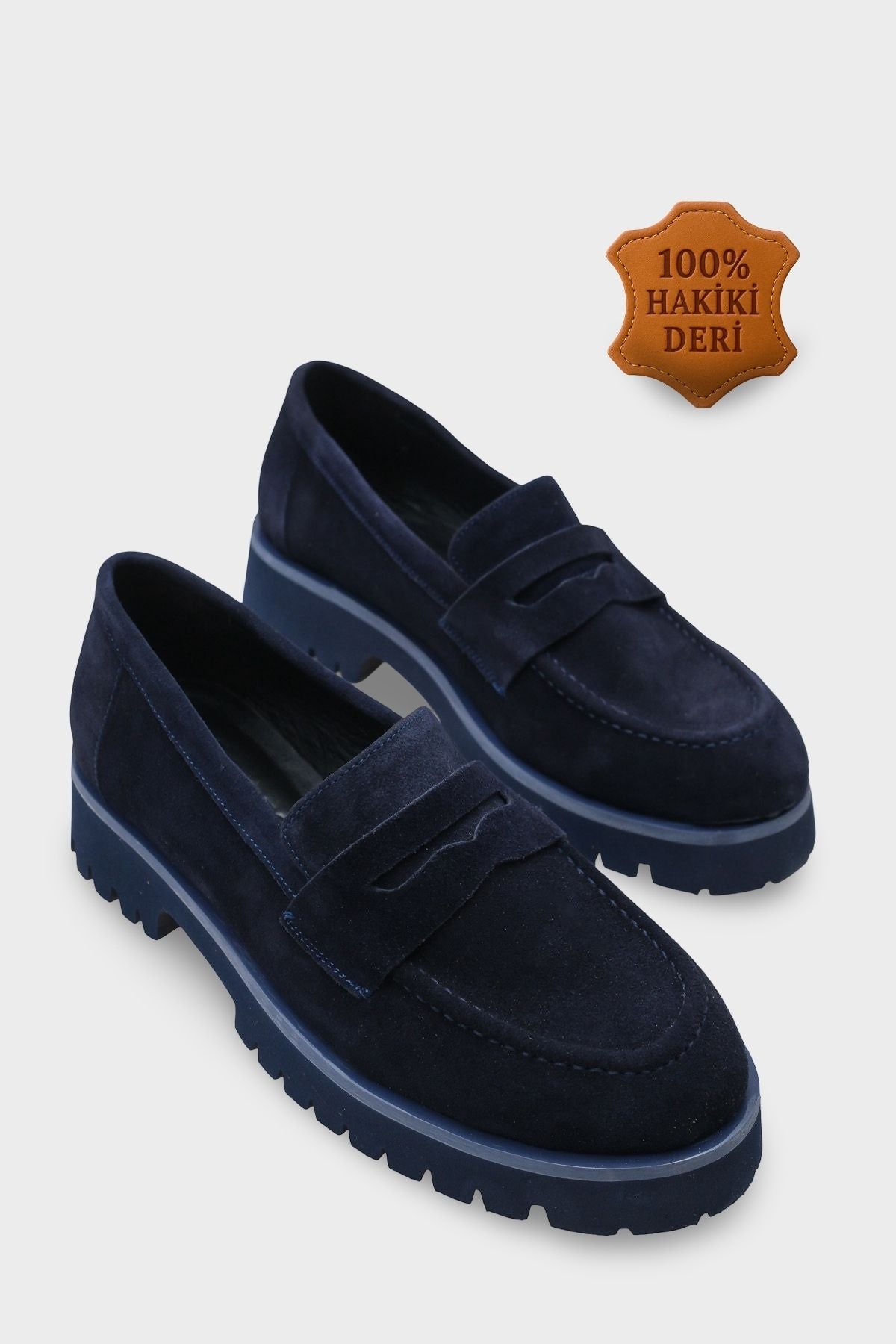 Tisha Mantar Tabanlı Deri Kadın Loafer