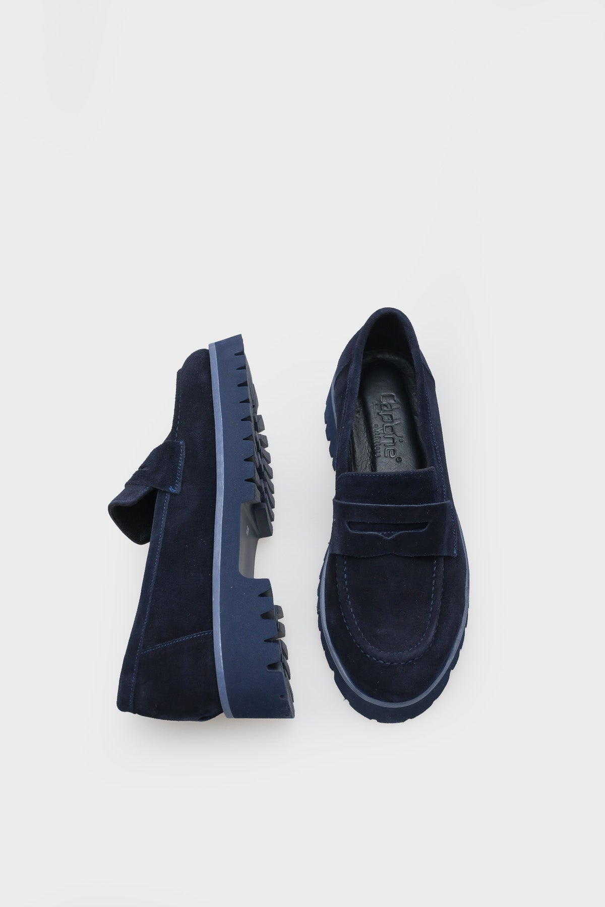 Mantar Tabanlı Deri Kadın Loafer