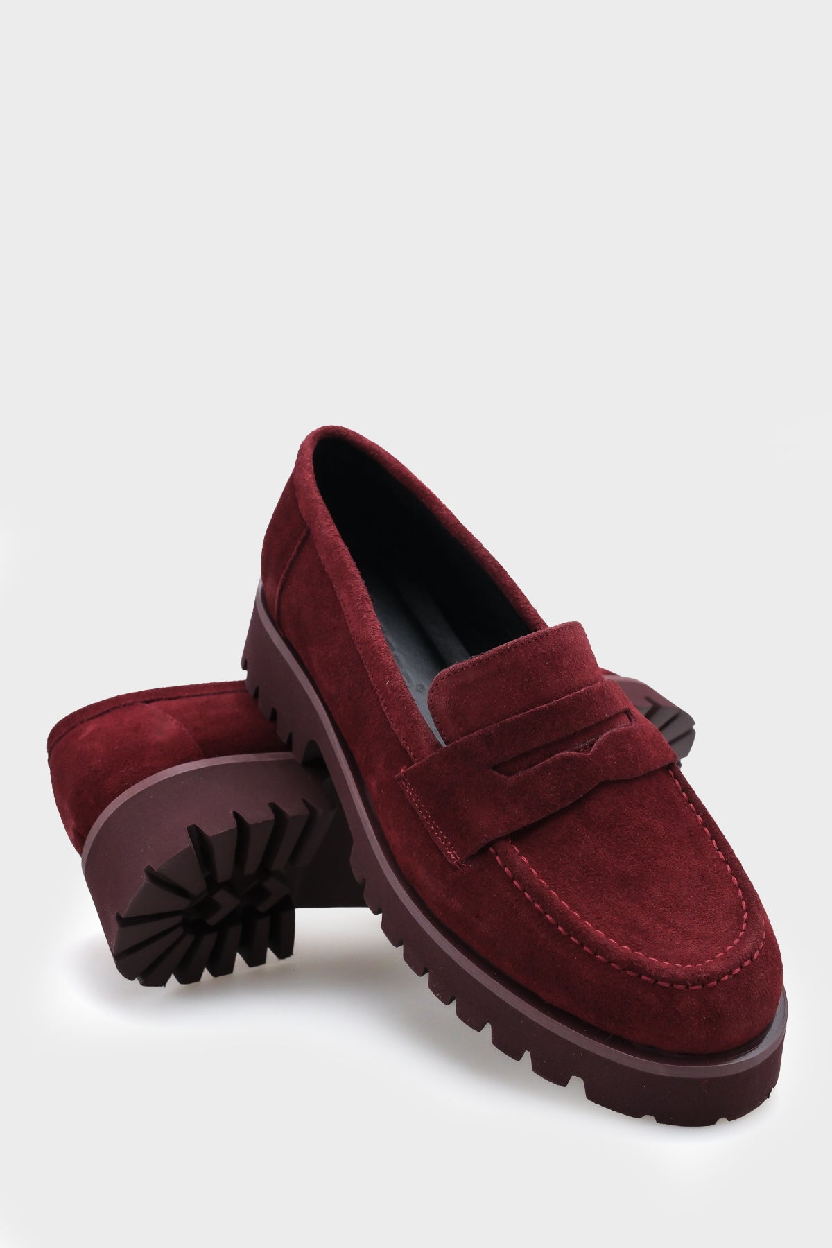 Tisha Mantar Tabanlı Hakiki Deri Kadın Loafer