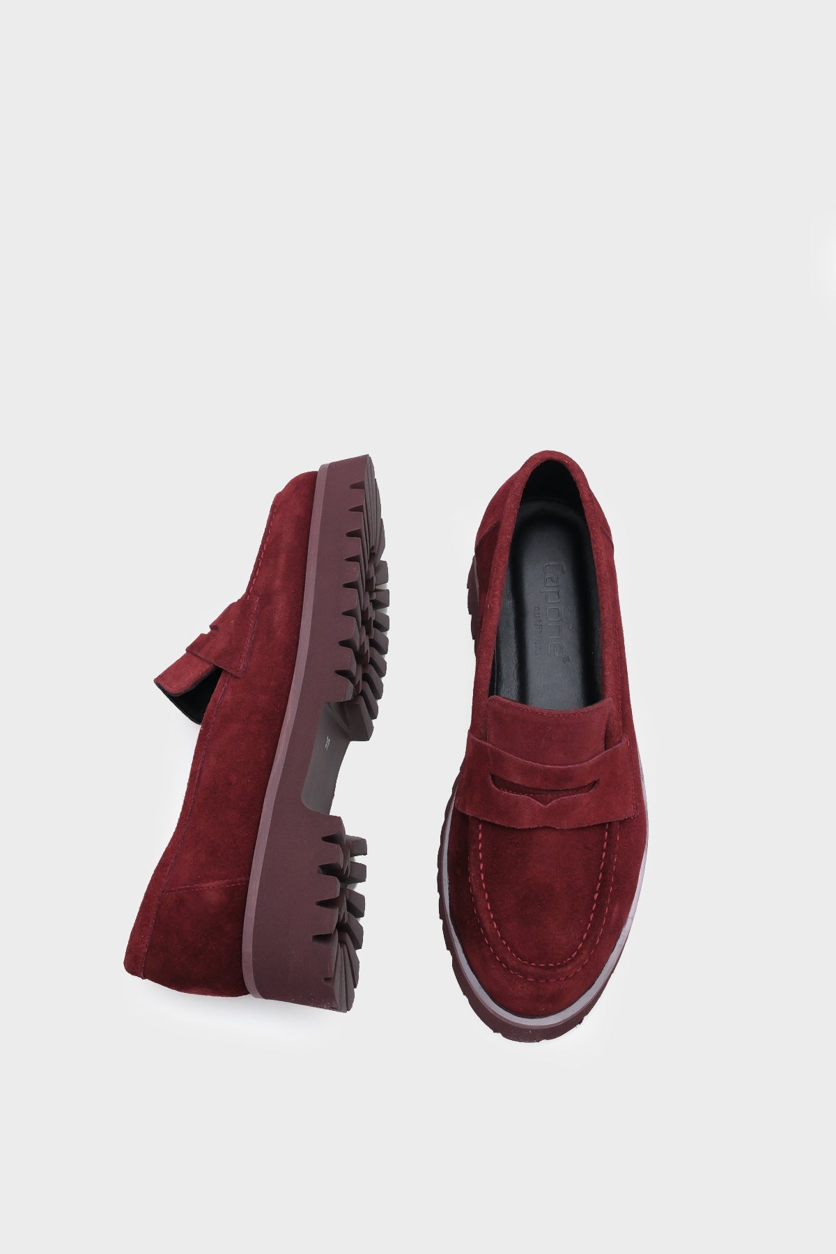 Tisha Mantar Tabanlı Deri Kadın Loafer