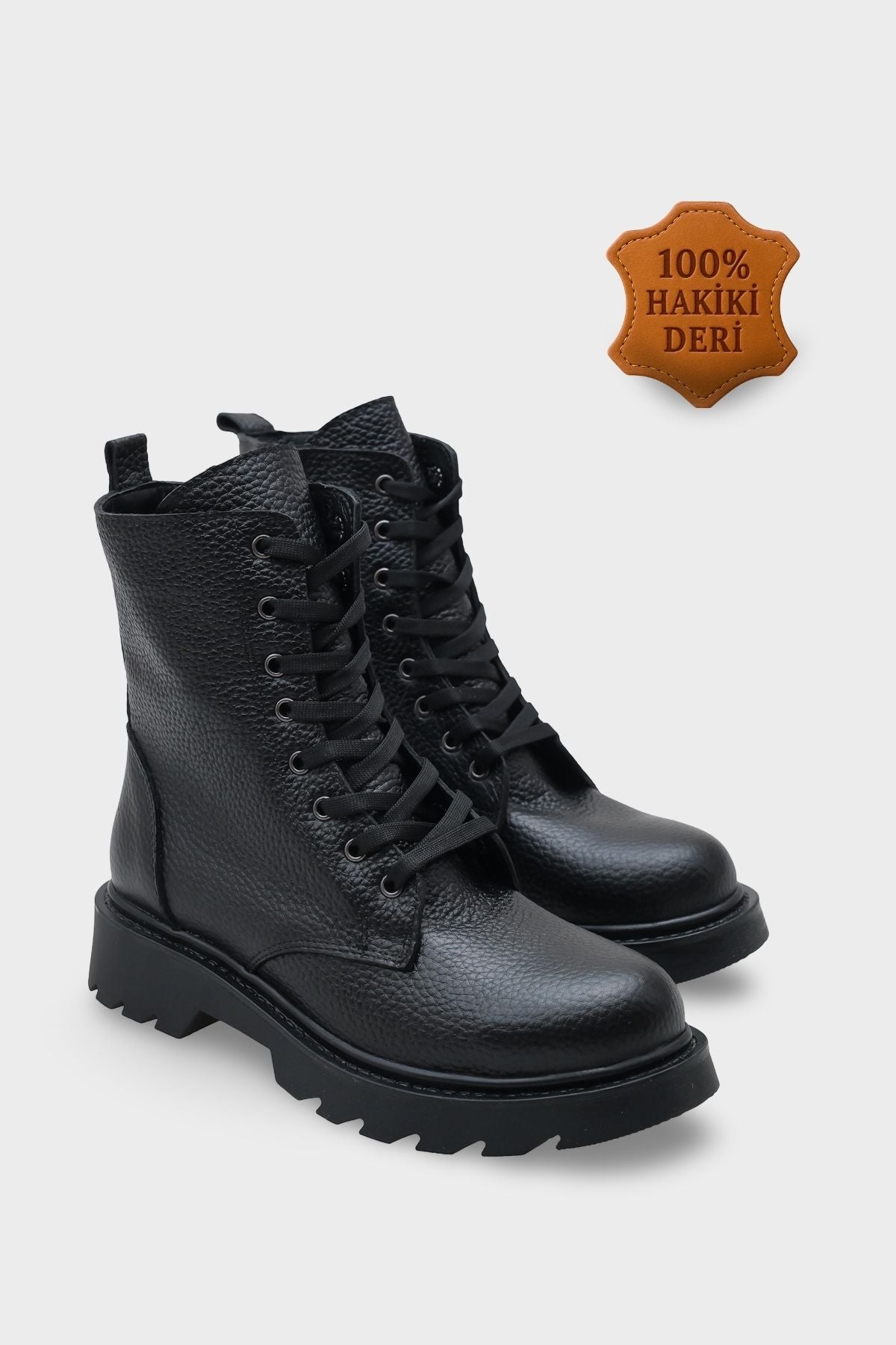 Calli Bağcıklı Hakiki Deri Kadın Bot