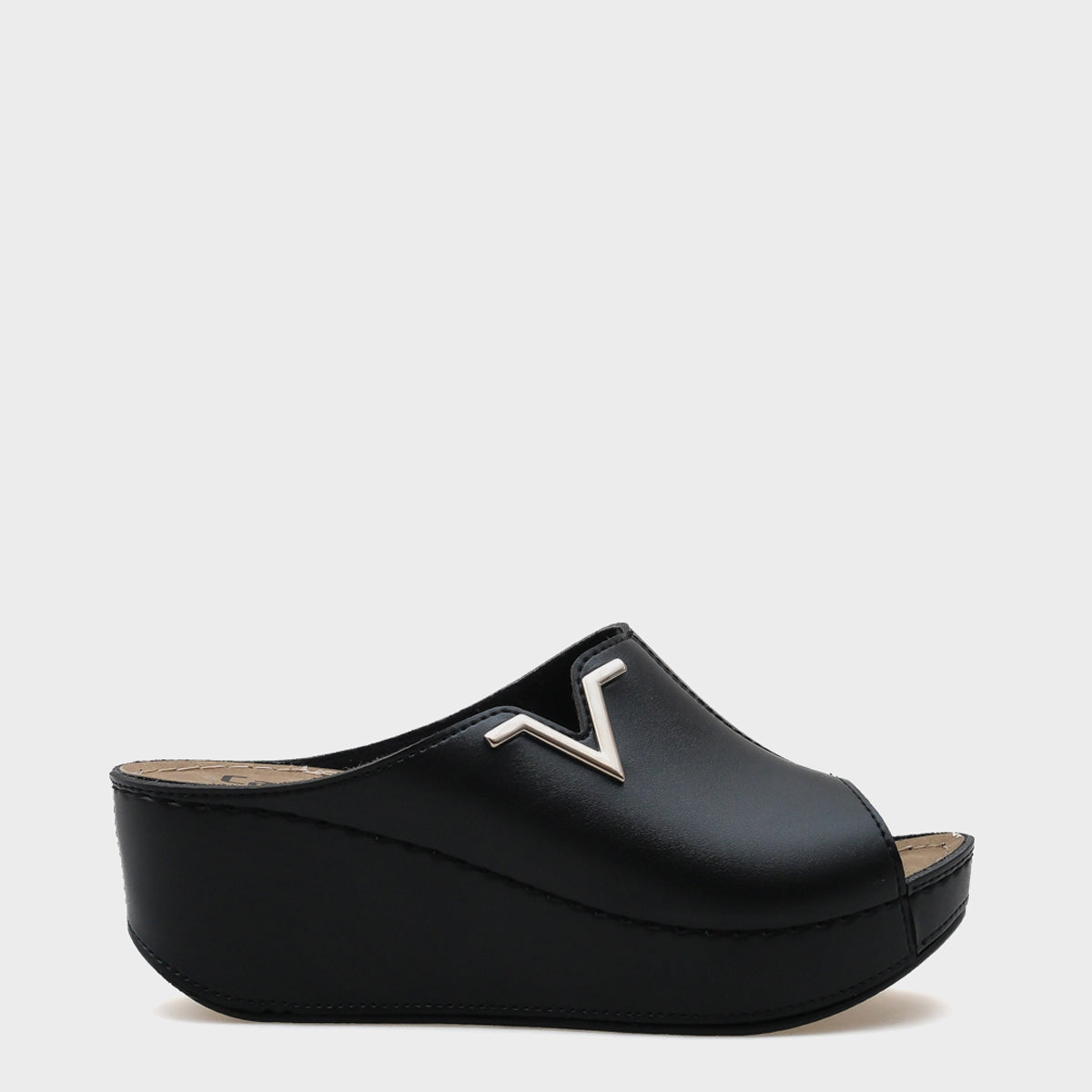 Kailey 6145 Kadın Dolgu Topuklu V Toka Terlik