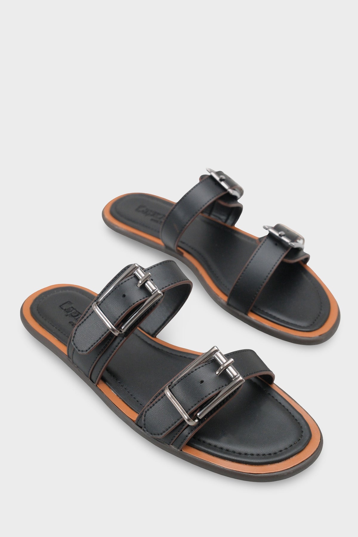 Madalyn Çift Tokalı Düz Topuklu Kadın Terlik Kadın Terlik