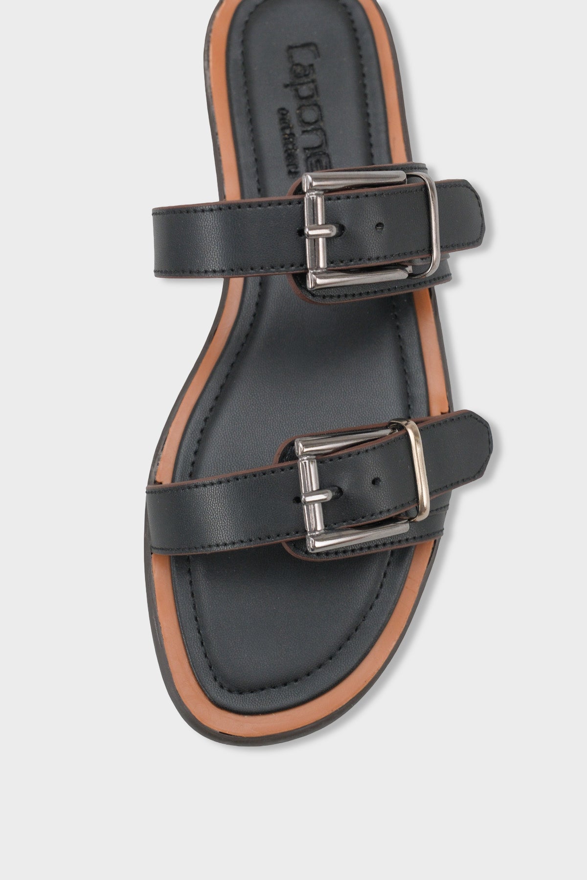 Madalyn Çift Tokalı Düz Topuklu Kadın Terlik Kadın Terlik