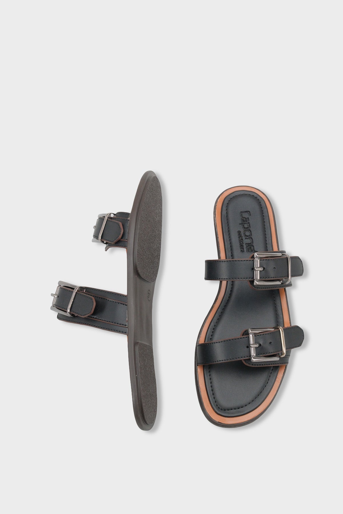 Madalyn Çift Tokalı Düz Topuklu Kadın Terlik Kadın Terlik