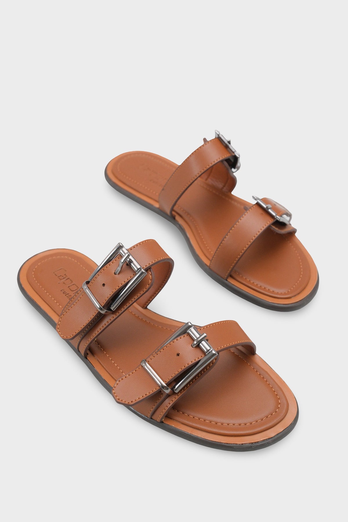 Madalyn Çift Tokalı Düz Topuklu Kadın Terlik Kadın Terlik