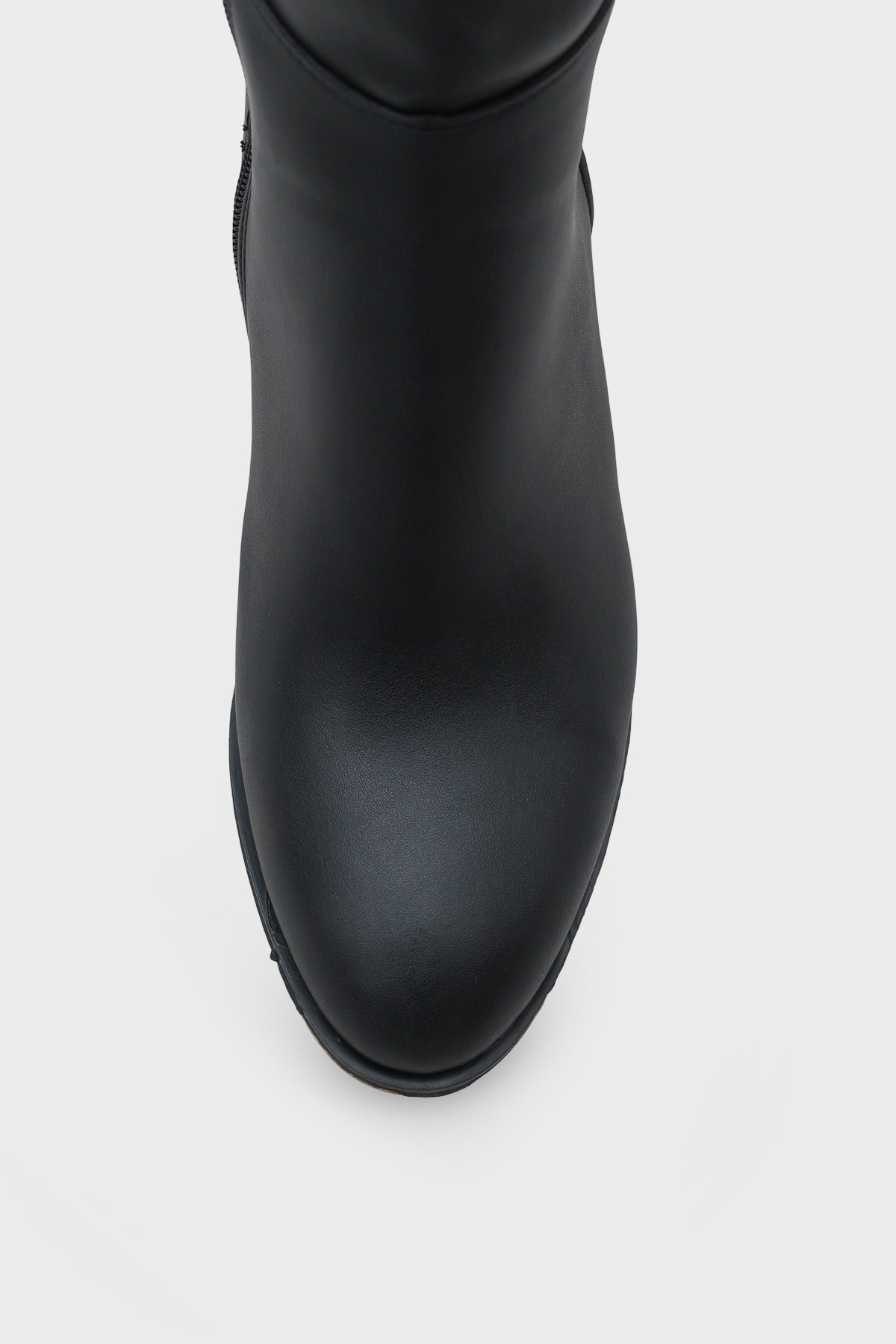 Cathrine Oval Burunlu Yandan Fermuarlı Topuklu Kadın Çizme