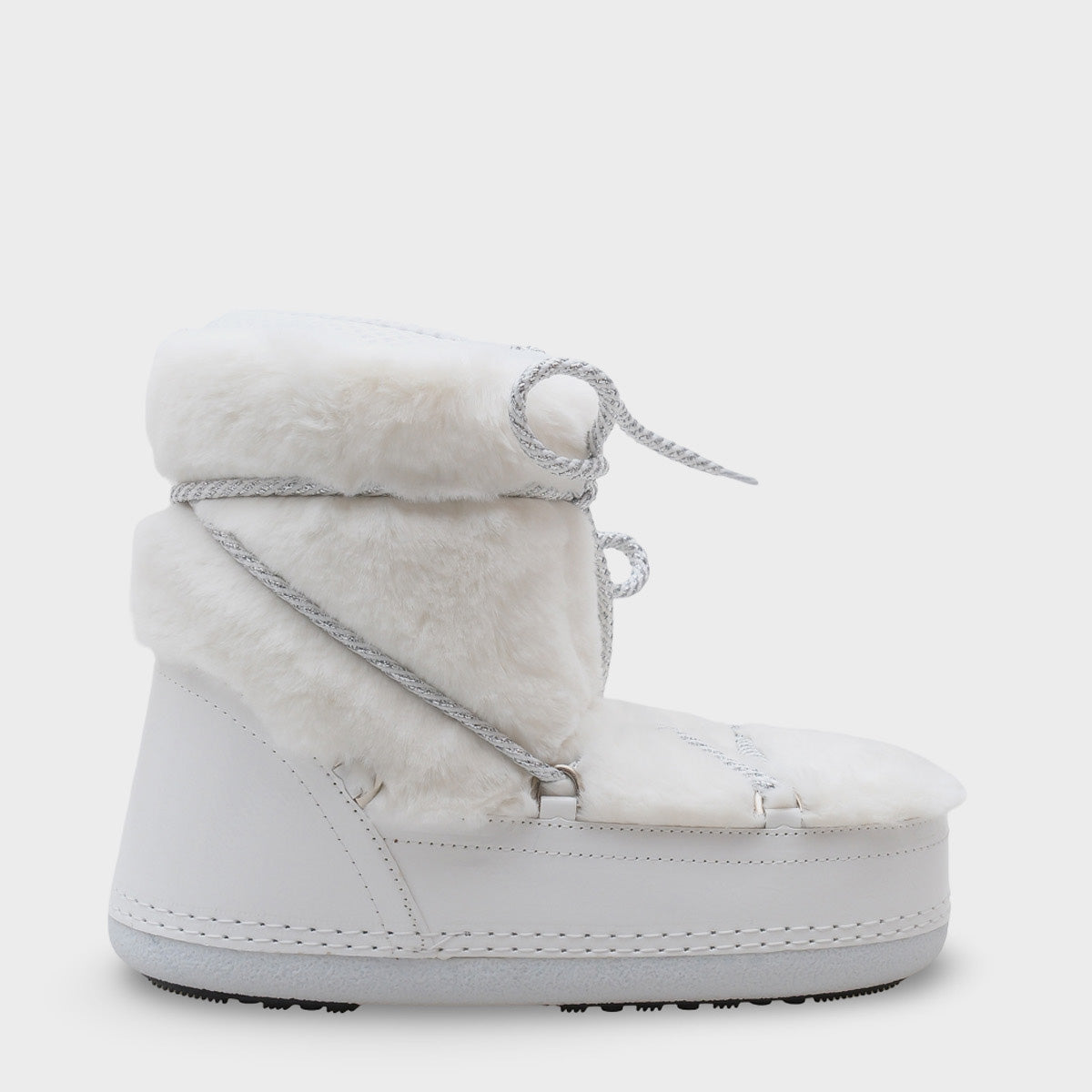 Beatrisa Yuvarlak Burunlu Kalın Tabanlı Kürklü Kadın Kar Botu