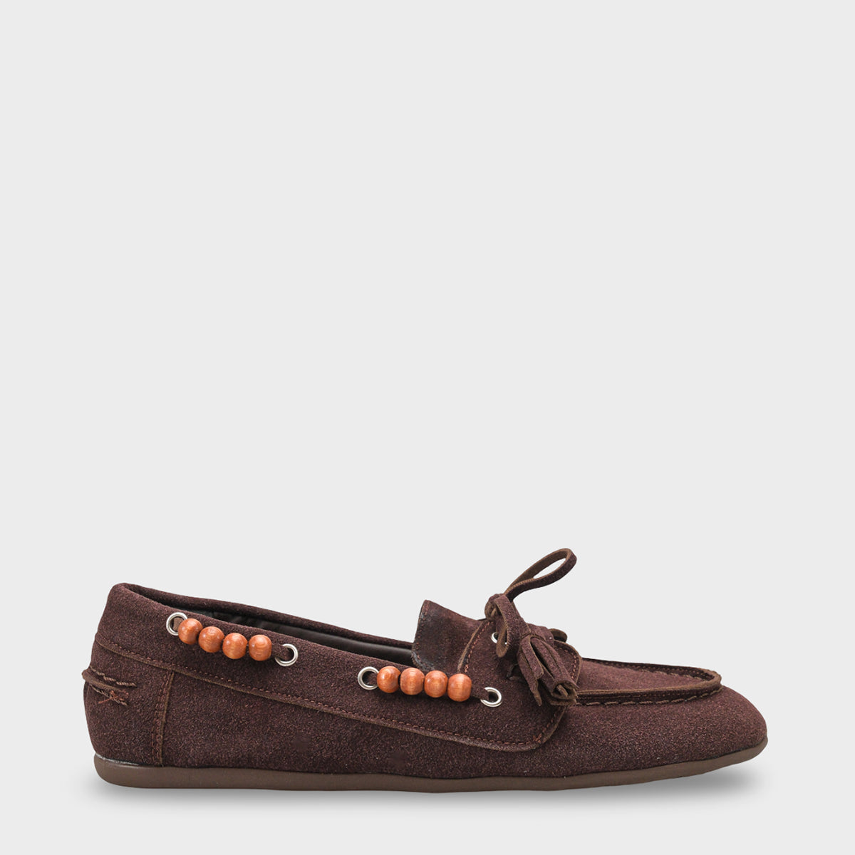 Erinna Püsküllü Ahşap Aksesuarlı Yumuşak Kadın Loafer Ayakkabı