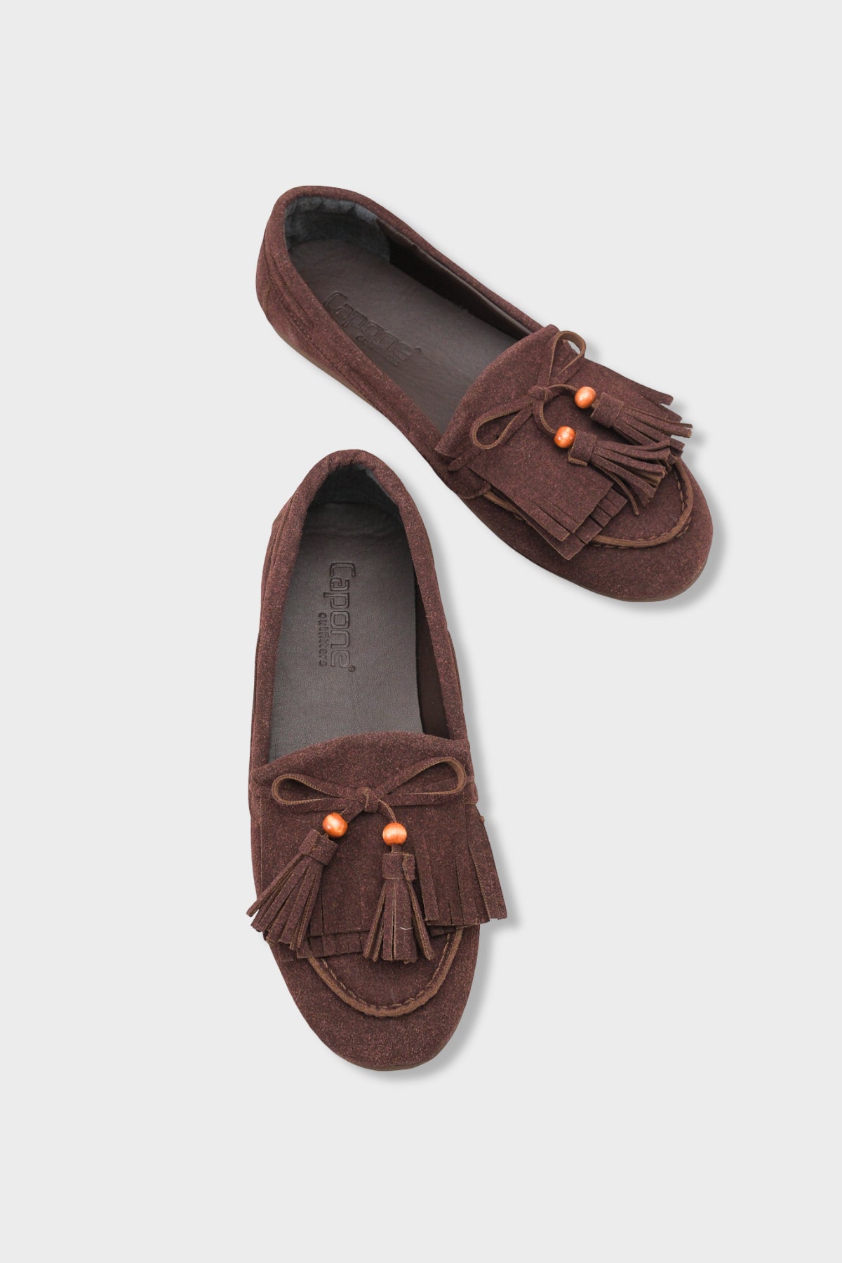 Veronique Püsküllü Ahşap Aksesuarlı Yumuşak Kadın Loafer Ayakkabı