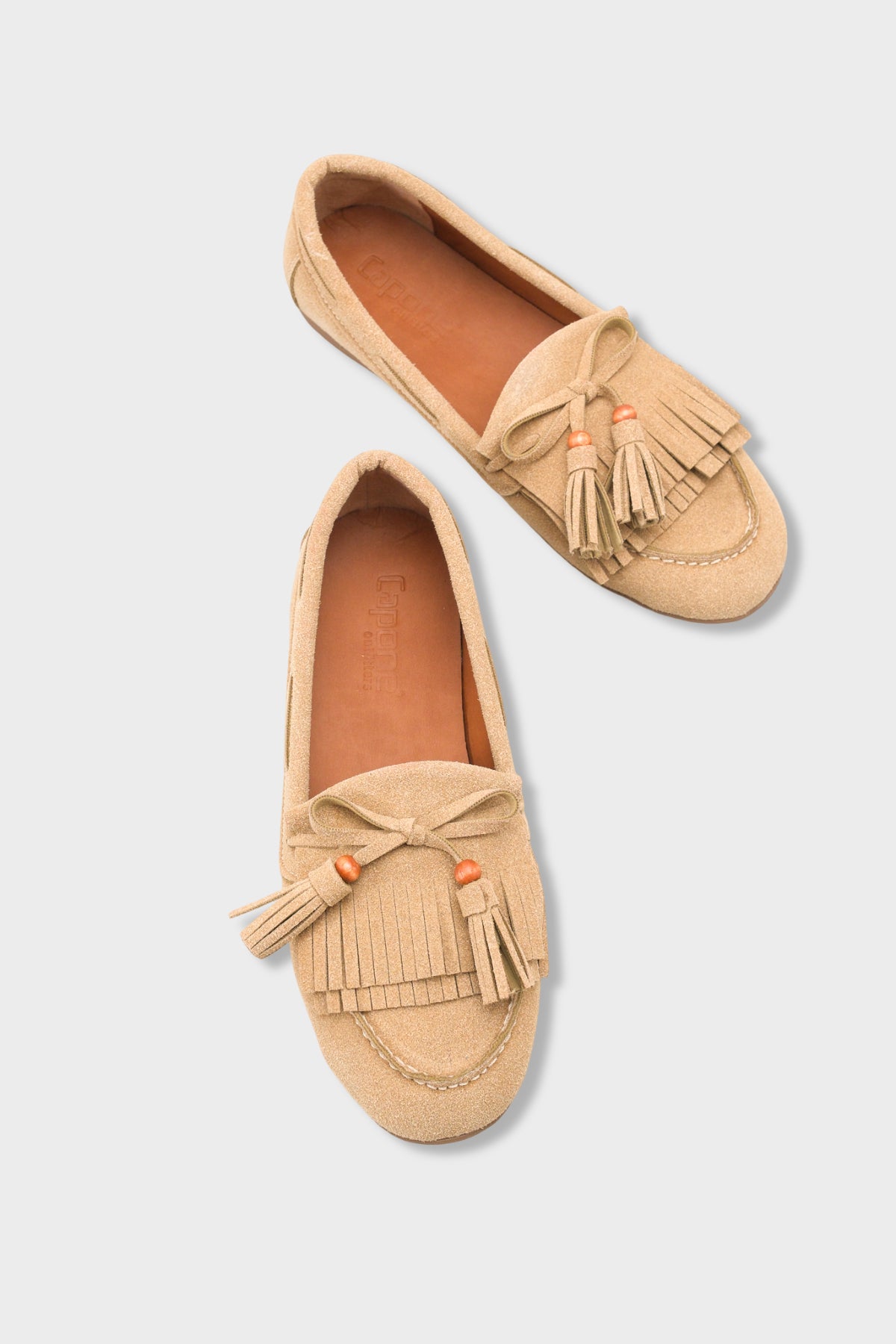 Veronique Püsküllü Ahşap Aksesuarlı Yumuşak Kadın Loafer Ayakkabı