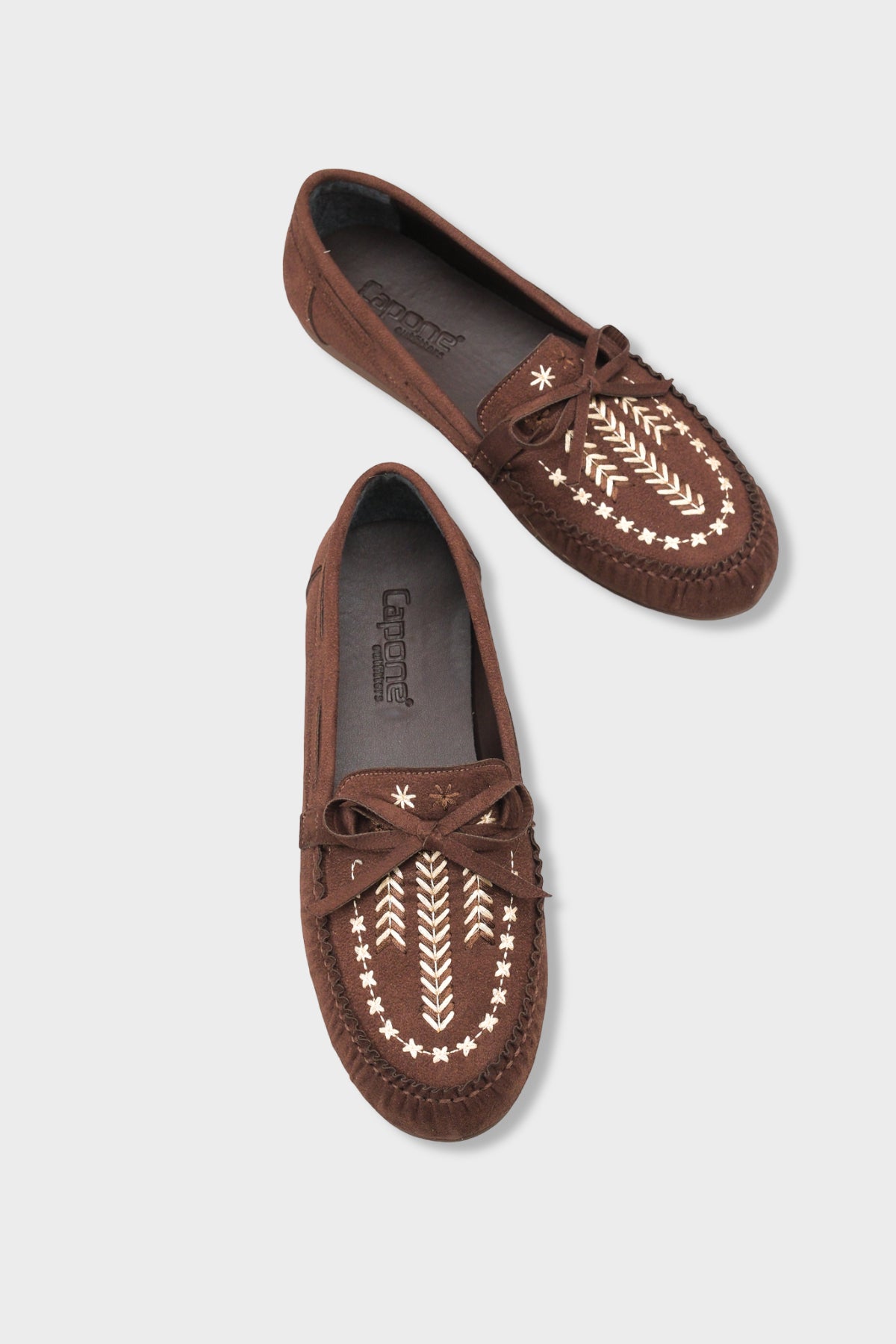 Lisabeth Kızılderili Nakışlı Yumuşak Kadın Loafer Ayakkabı