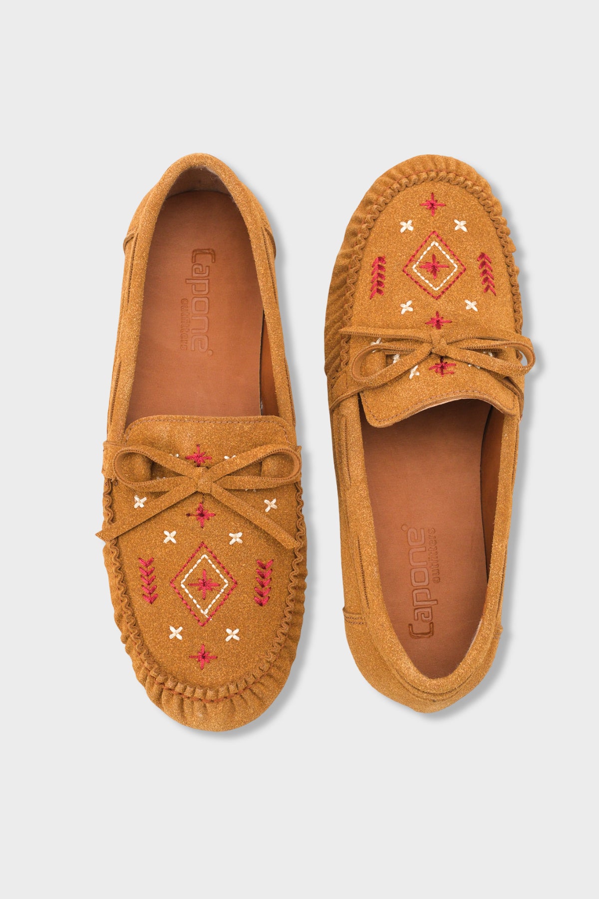 Viki Kızılderili Nakışlı Yumuşak Kadın Loafer Ayakkabı