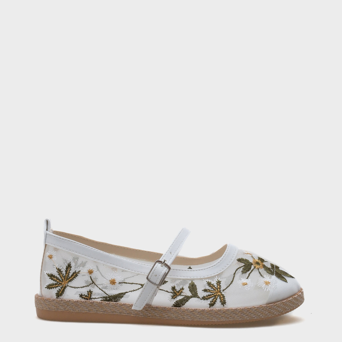 Shela Bantlı Çiçekli Kadın Espadril