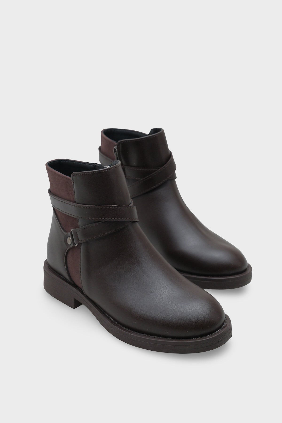 Tory Yandan Fermuarlı Kadın Bot