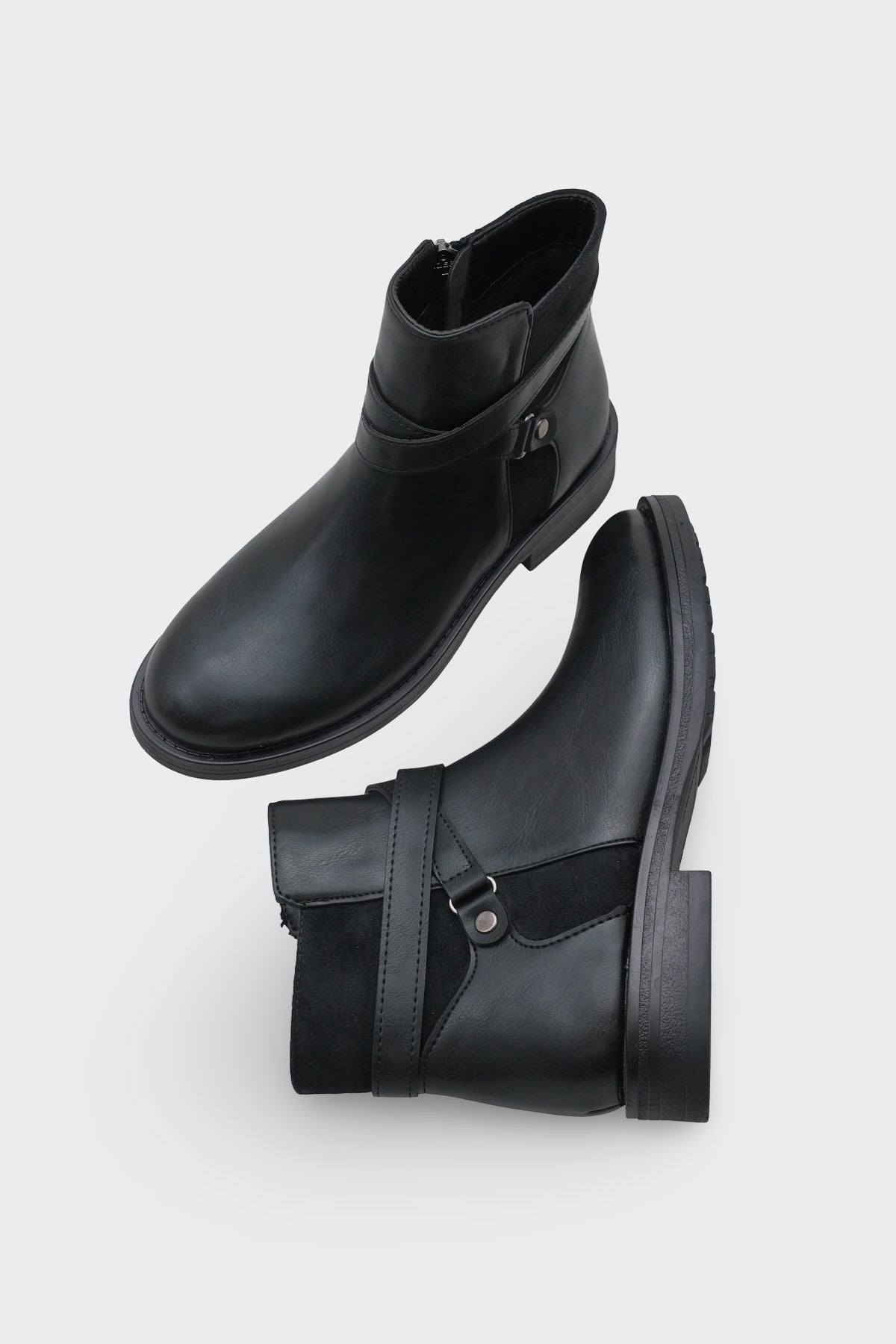 Tory Yandan Fermuarlı Kadın Bot