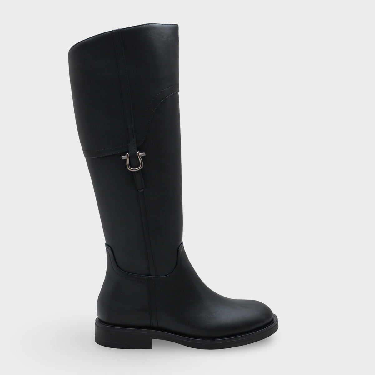Tokalı Binici Fermuarlı Kadın Çizme