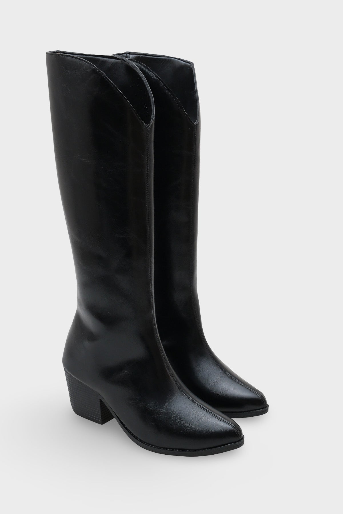 Fermuarlı Uzun Kadın Kovboy Çizme