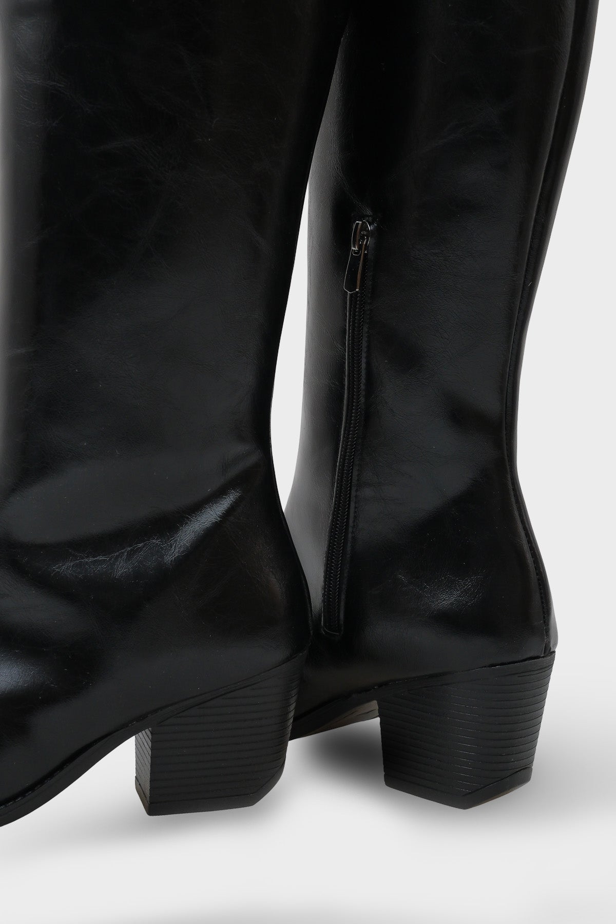 Fermuarlı Uzun Kadın Kovboy Çizme