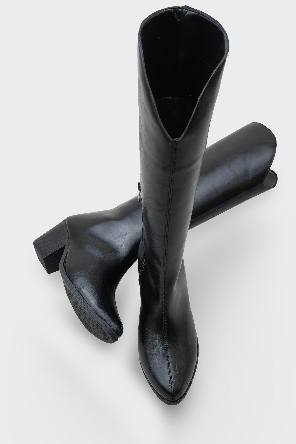 Fermuarlı Uzun Kadın Kovboy Çizme