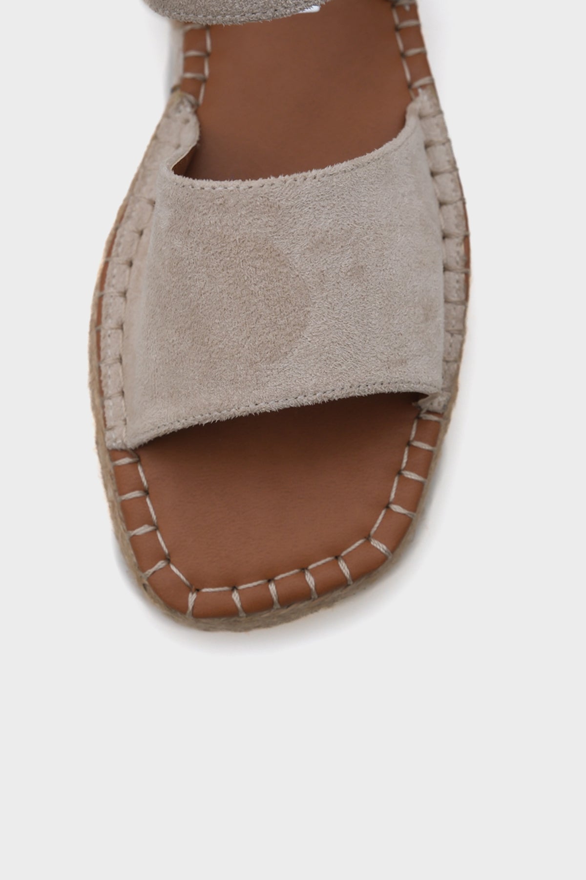 Brigid Bilekten Bantlı Burnu Açık Kadın Espadril