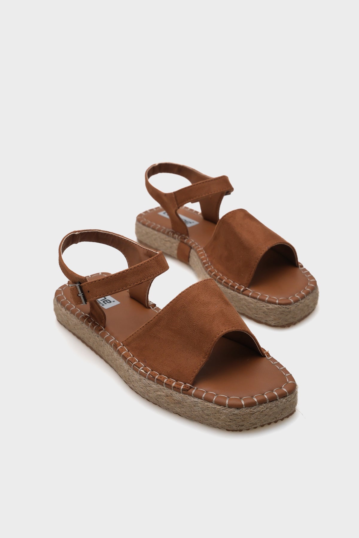 Bilekten Bantlı Burnu Açık Kadın Espadril