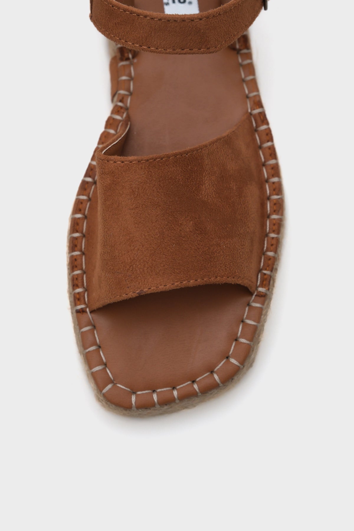 Bilekten Bantlı Burnu Açık Kadın Espadril