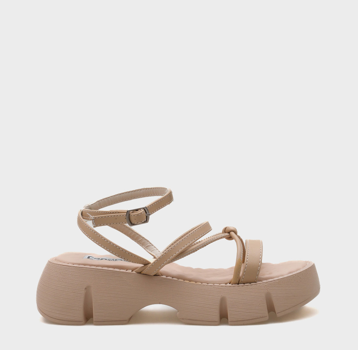 Amy Kalın Tabanlı Bilekten Bantlı Konfor Tabanlı Kadın Sandalet