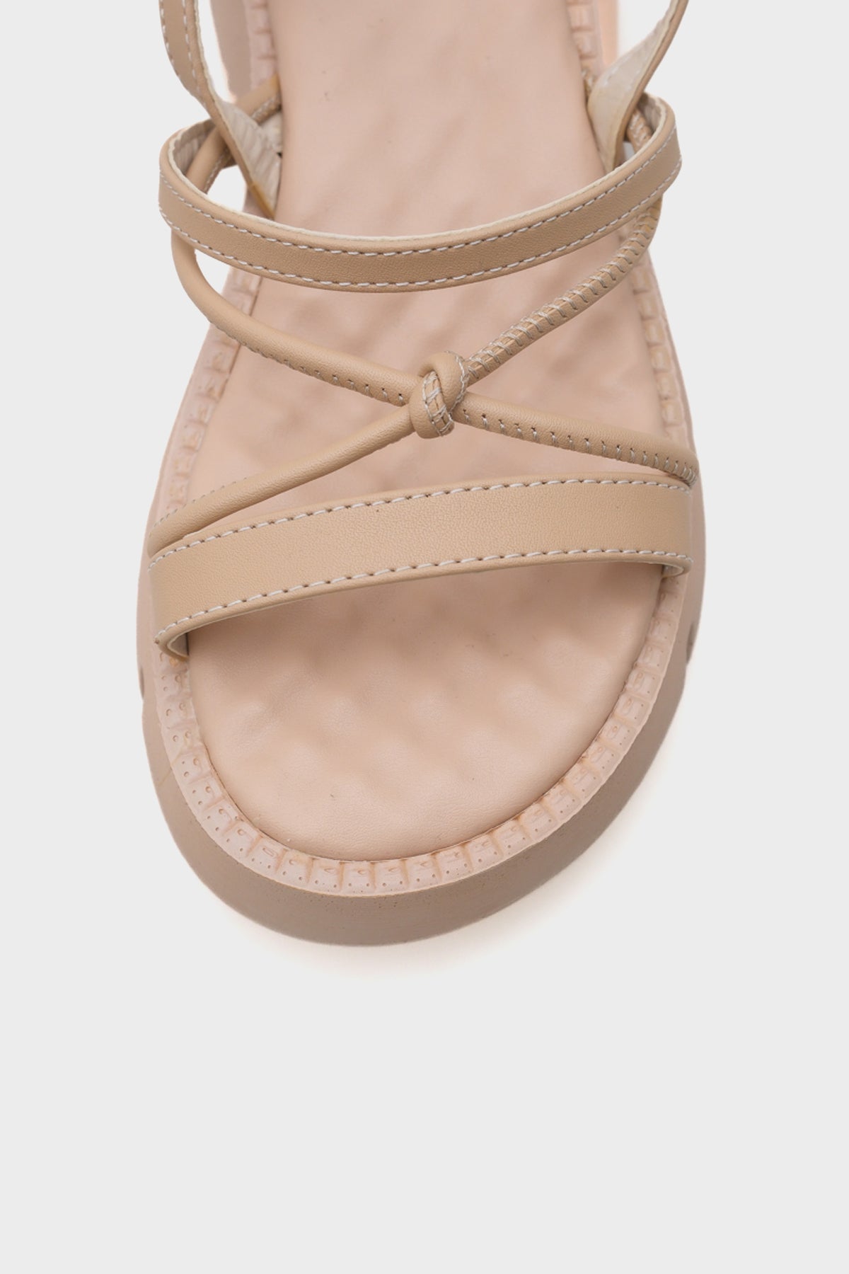 Amy Kalın Tabanlı Bilekten Bantlı Konfor Tabanlı Kadın Sandalet