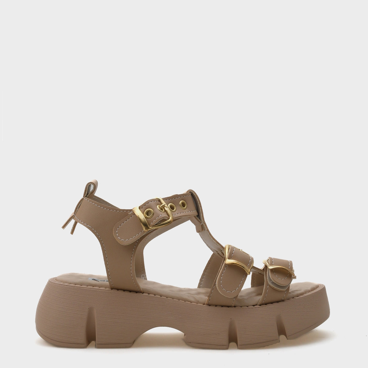 Cherry Kalın Tabanlı Bilekten Bantlı Konfor Tabanlı Kadın Sandalet