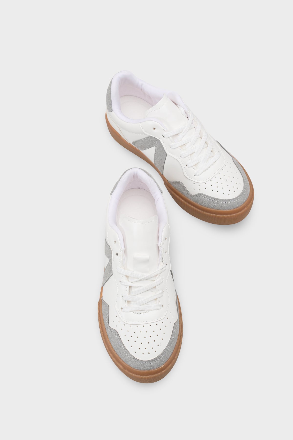 Lianna V Detaylı Bağcıklı Günlük Spor Kadın Sneaker Ayakkabı